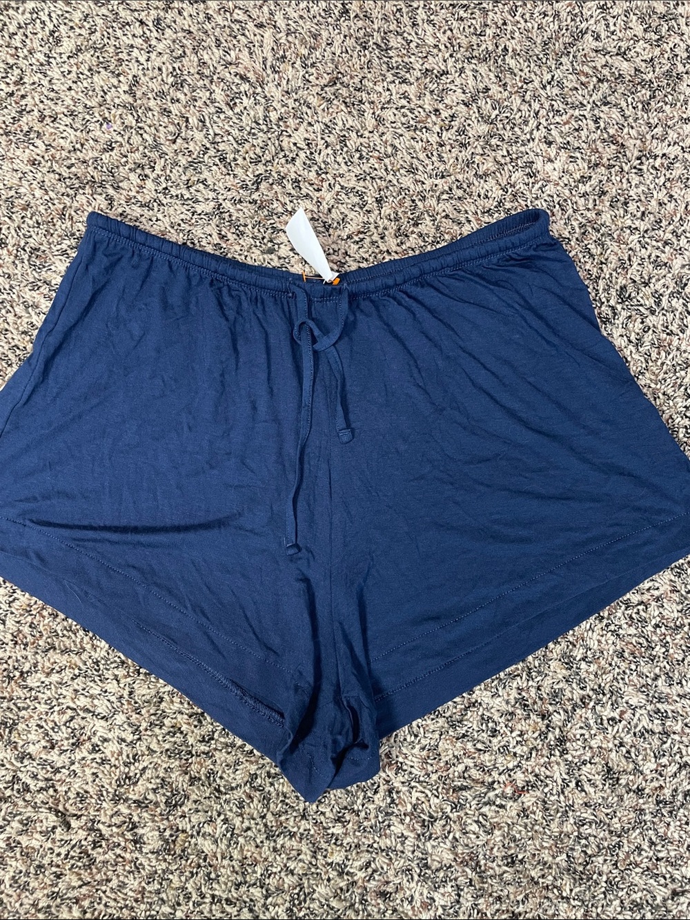 Auden Cloud Knit Navy Drawstring Casual Lounge Shorts M NWT